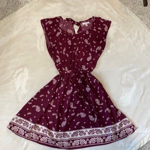 Cranberry sleeveless dress